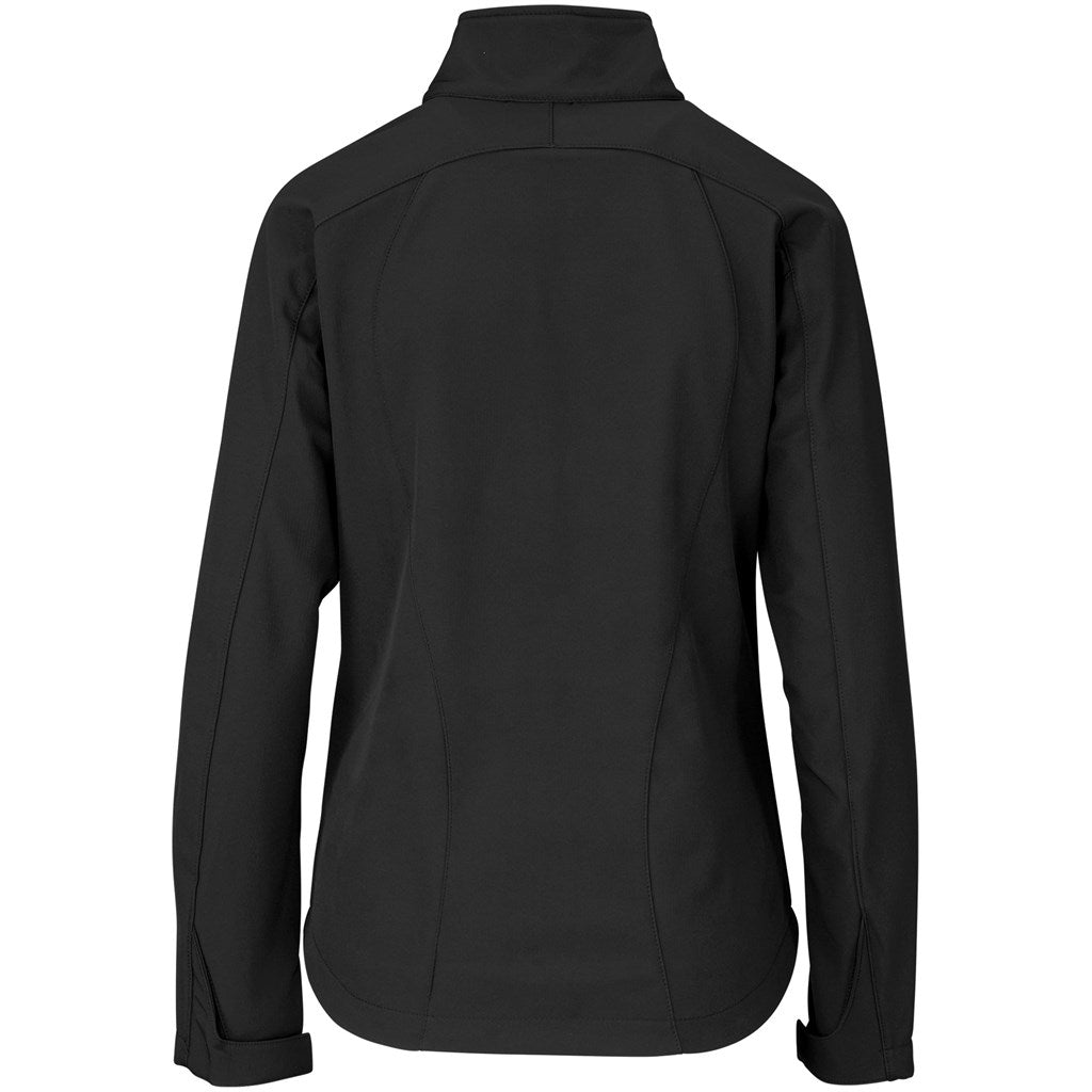 Ladies Geneva Softshell Jacket - Black - Image 2