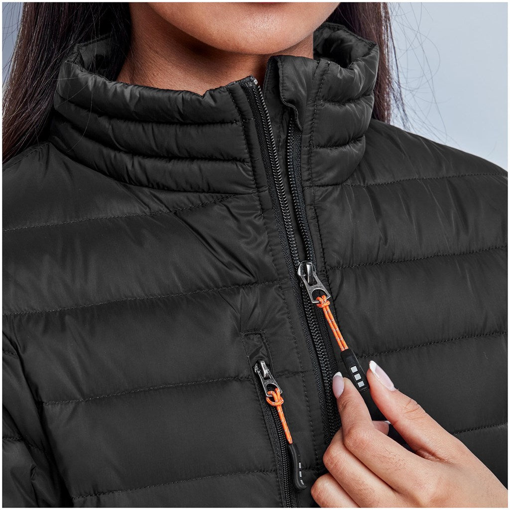 Ladies Scotia Light Down Jacket - Black - Image 2