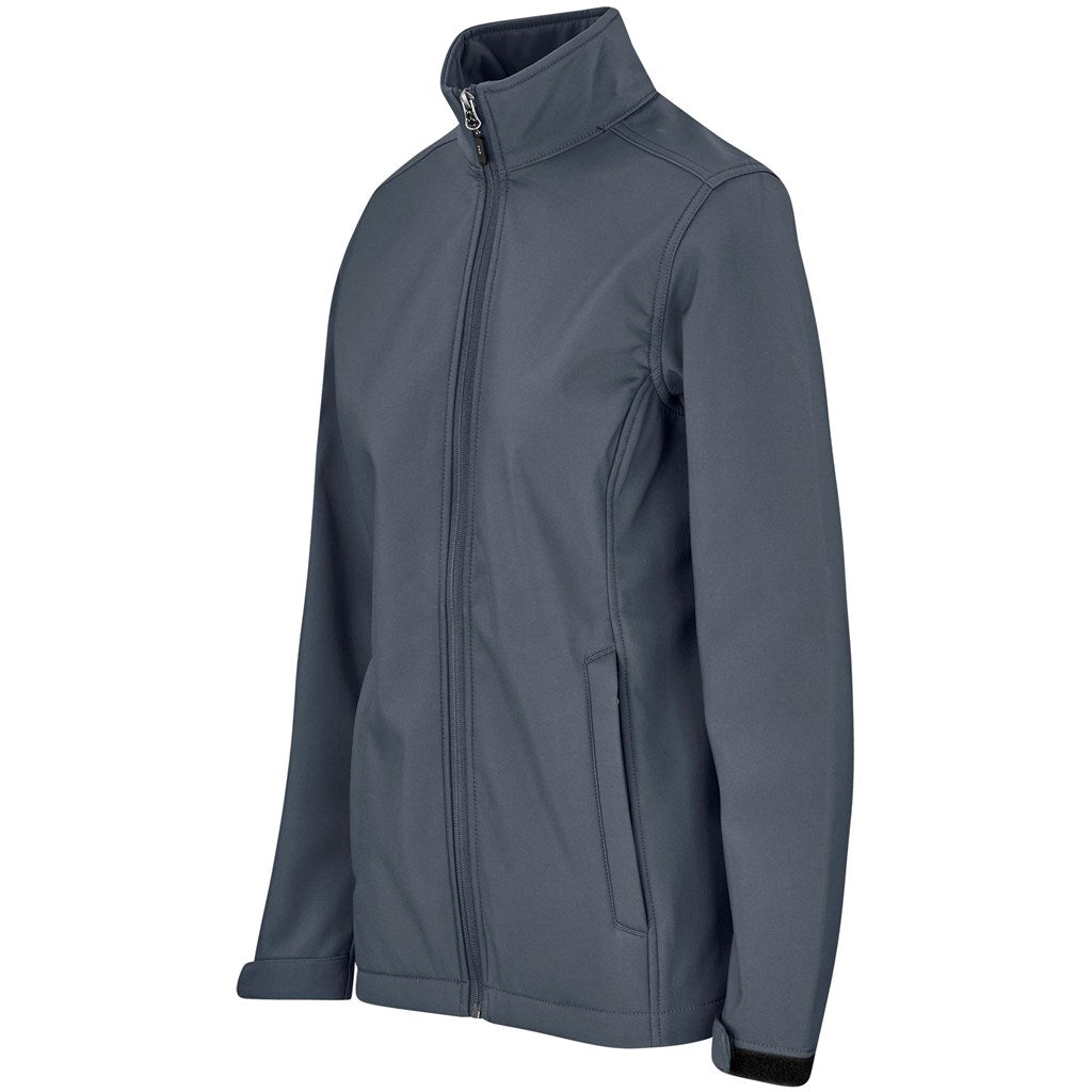 Ladies Maxson Softshell Jacket - Grey - Image 3